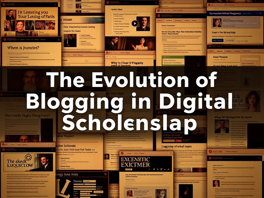 The Evolution of Blogging in Digital Scholarship