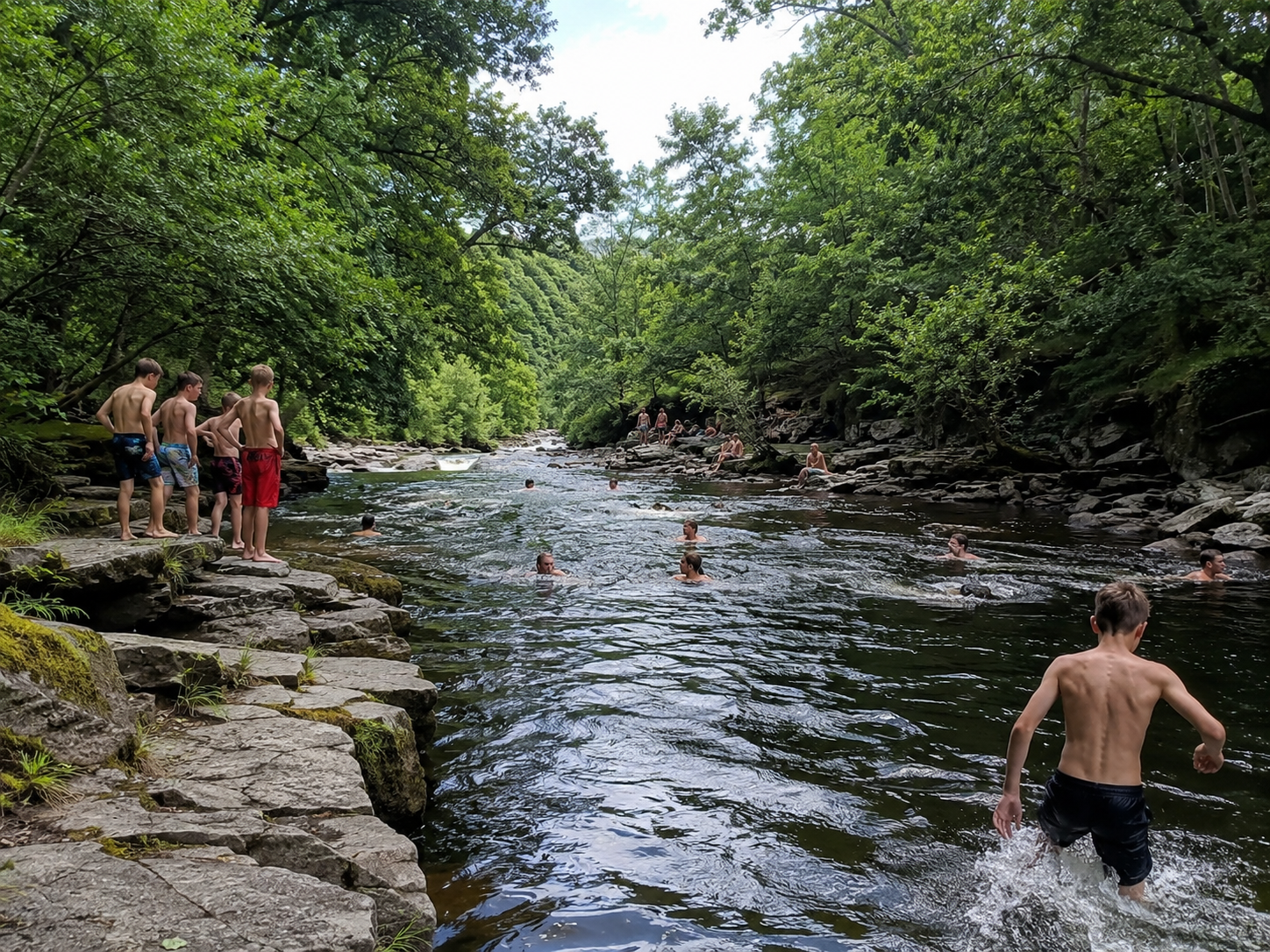 Heatwave – Sedbergh: River Swimming, Churchill and School Sports in June 1976