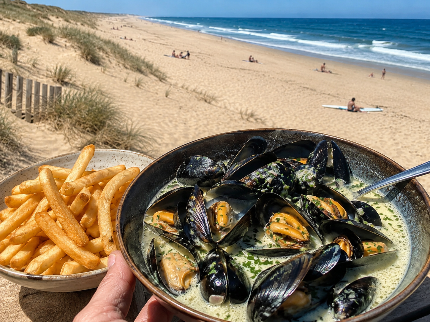 Mussels! Moules Frites on the Atlantic Coast